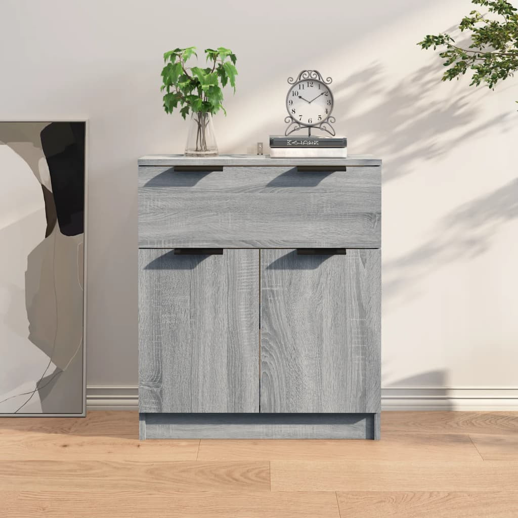 vidaXL Sideboard Grau Sonoma 60x30x70 cm Holzwerkstoff