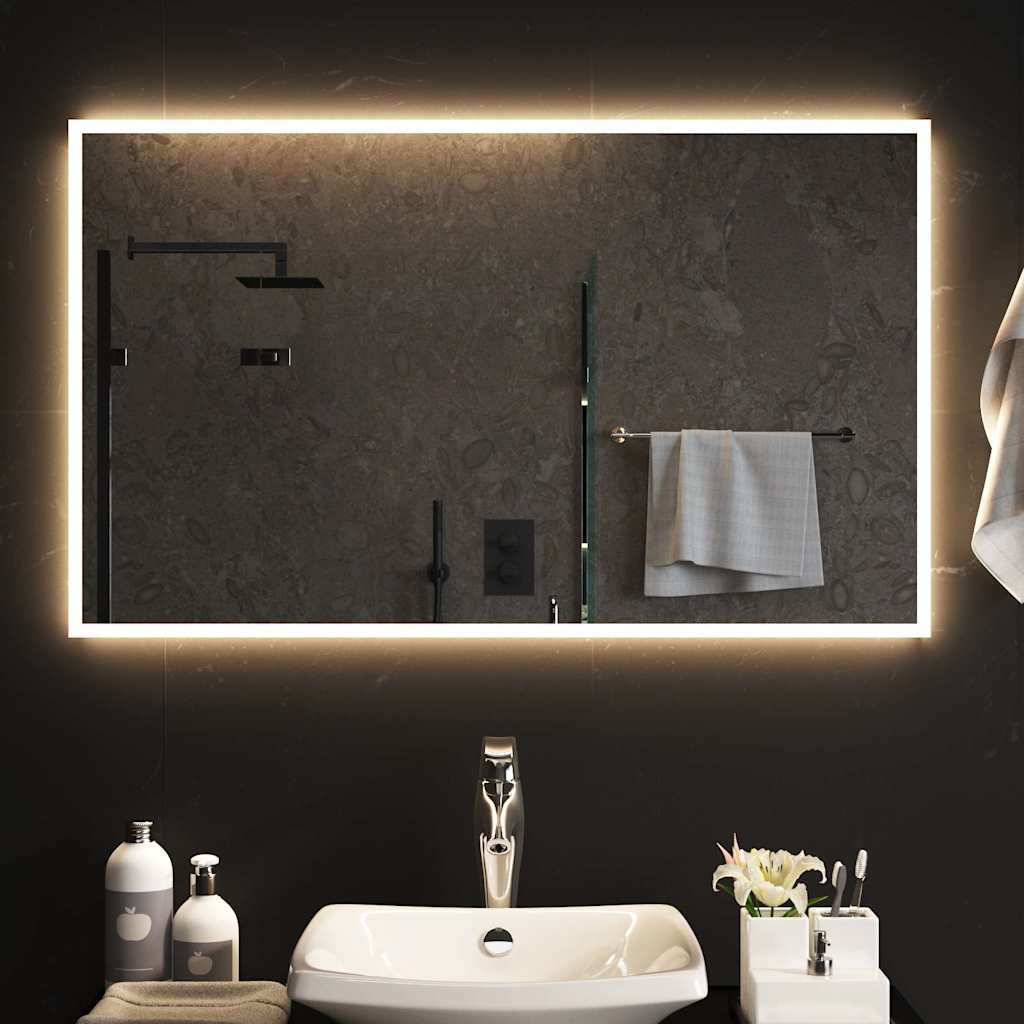 vidaXL LED-Badspiegel 100x60 cm