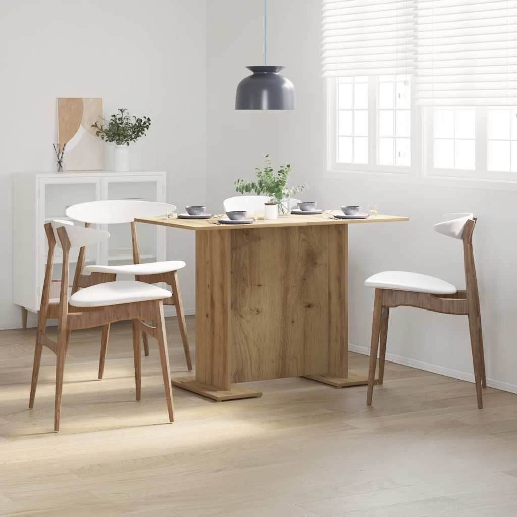 vidaXL Esstisch Artisan-Eiche 110x60x75 cm Holzwerkstoff