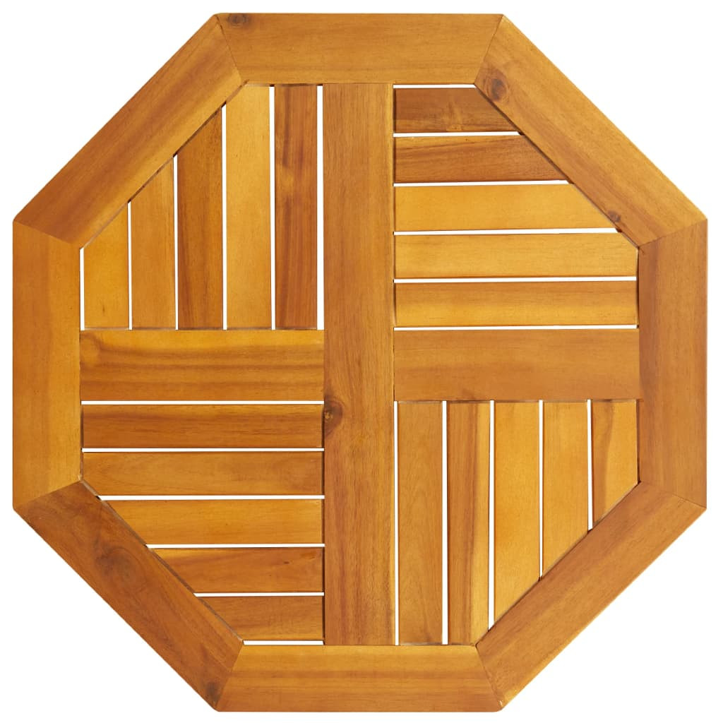 vidaXL Tischplatte 60x60x2 cm Achteckig Massivholz Akazie