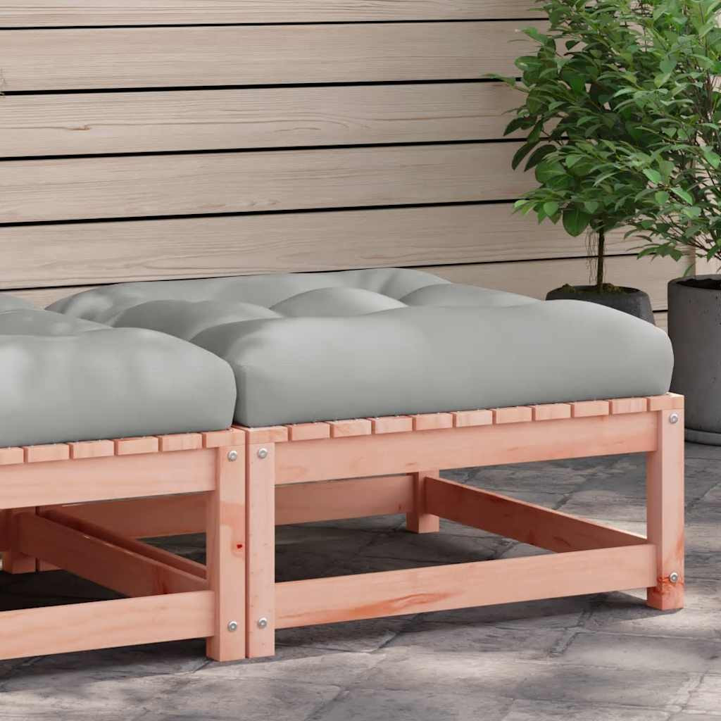 vidaXL Gartenhocker mit Kissen Massivholz Douglasie