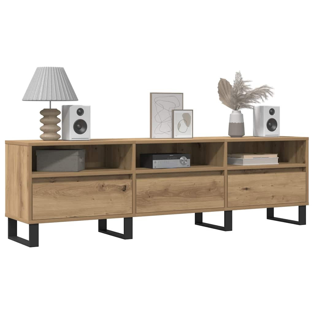 vidaXL TV-Schrank Artisan-Eiche 150x30x44,5 cm Holzwerkstoff