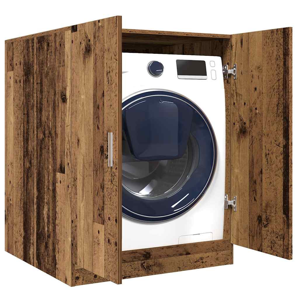 vidaXL Waschmaschinenschrank Altholz-Optik 70,5x71,5x91,5 cm