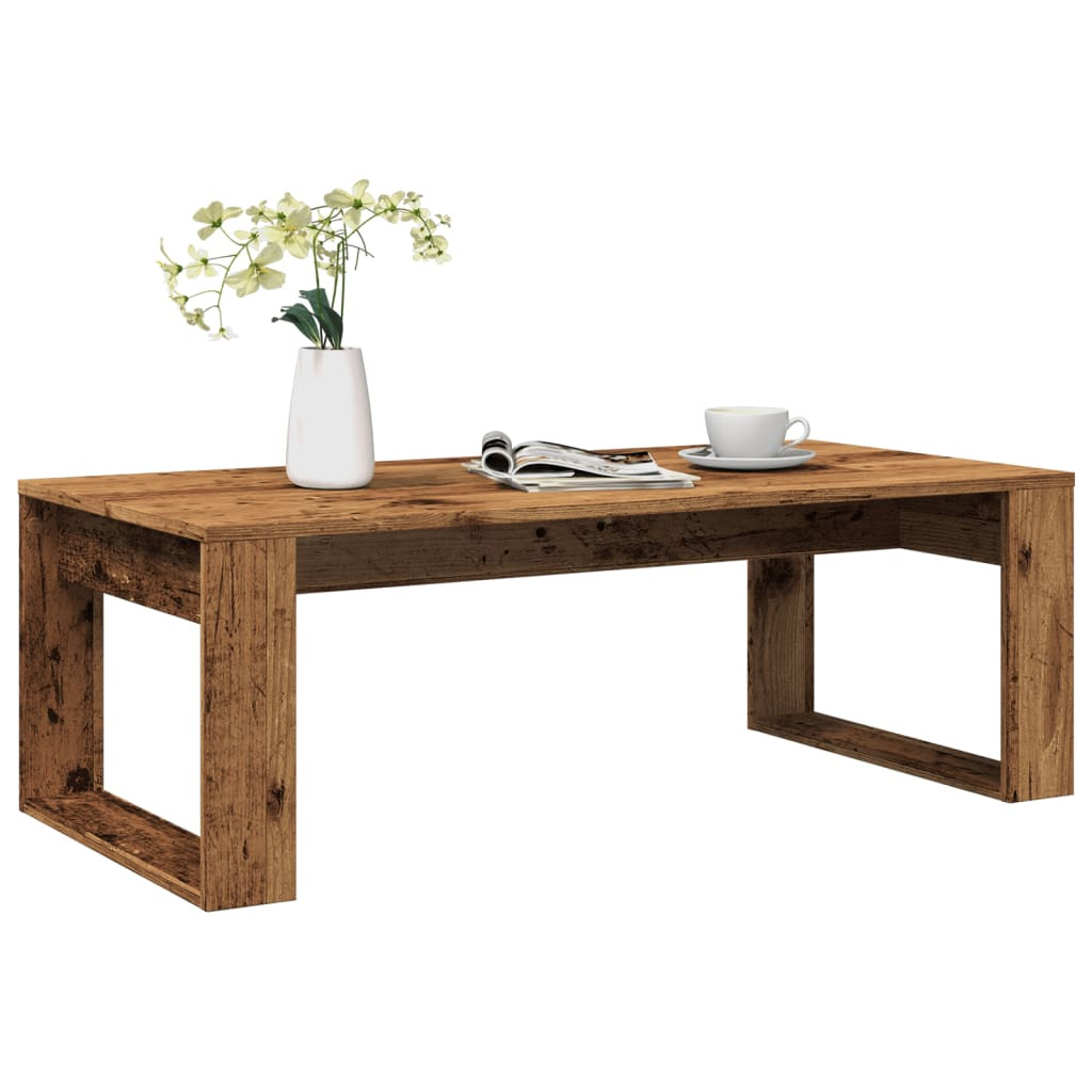 vidaXL Couchtisch Altholz-Optik 102x50x35 cm Holzwerkstoff