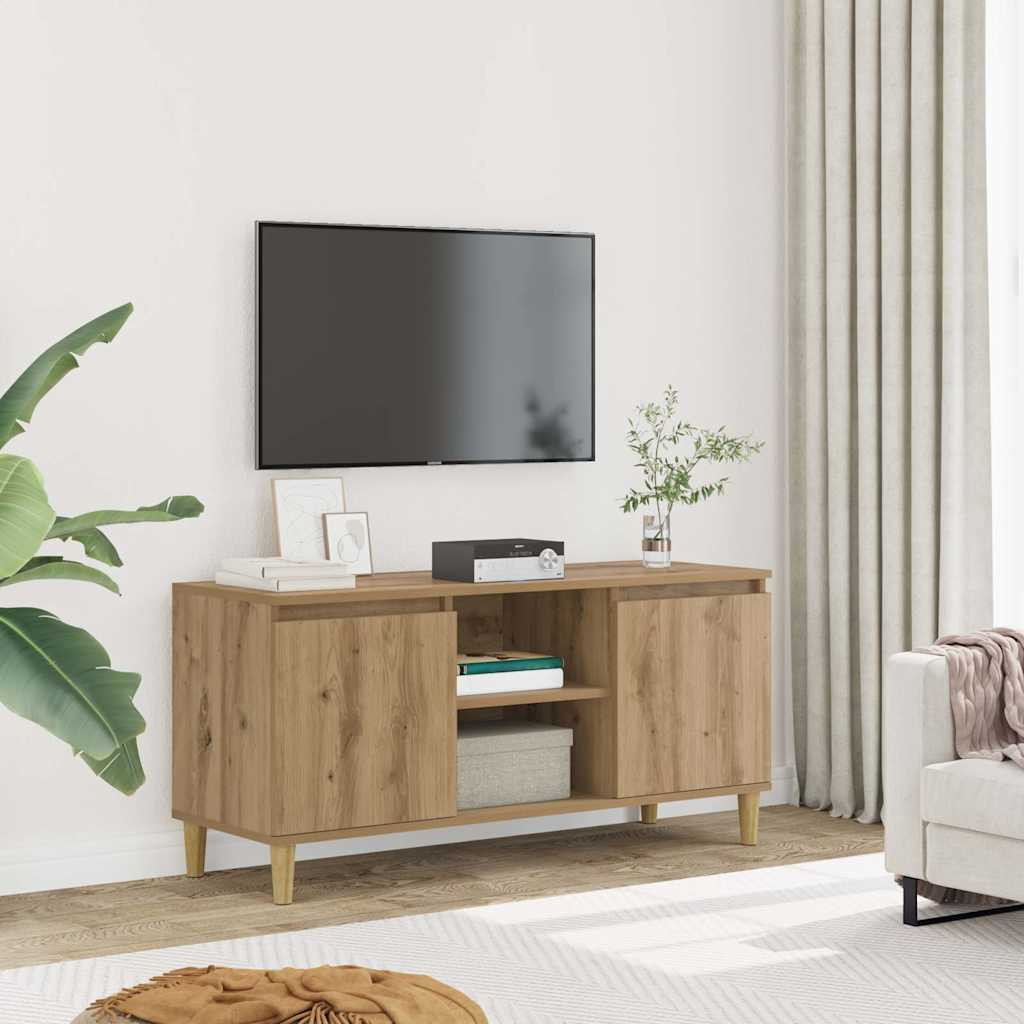 vidaXL TV-Schrank Artisan-Eiche 102x35x50 cm Holzwerkstoff