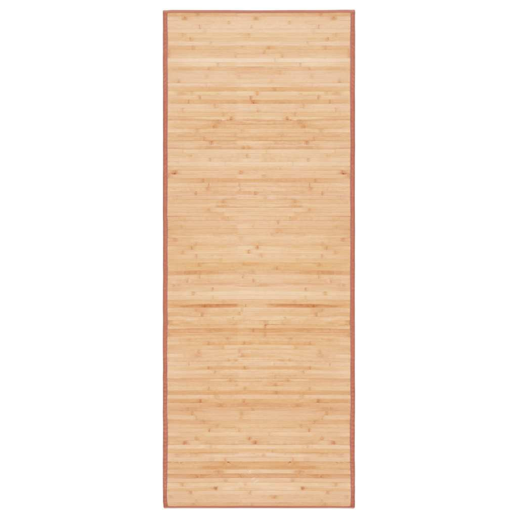 vidaXL Teppich Bambus 80x200 cm Braun