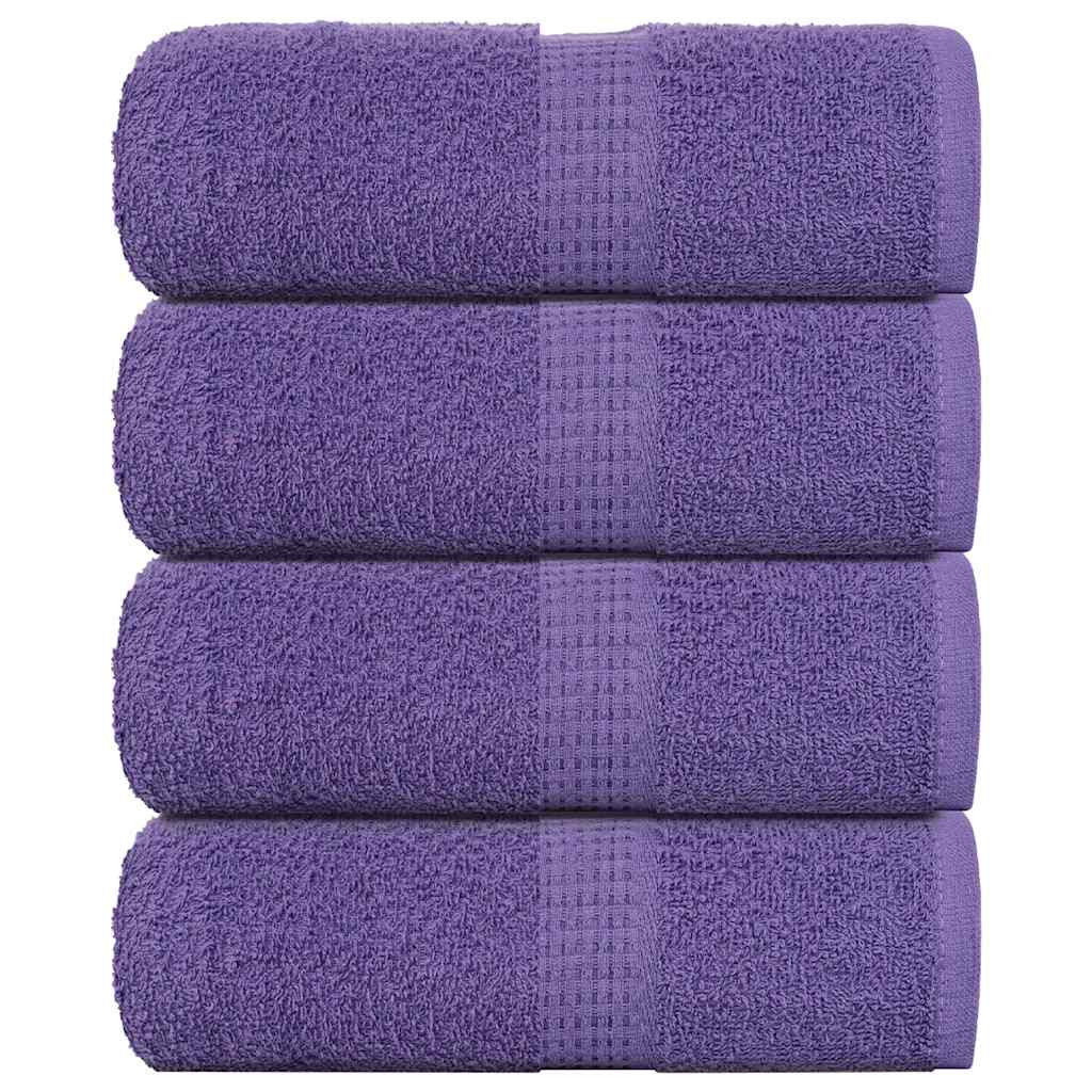 vidaXL Gästetücher FROGN 4 Stk. Lila 30x50 cm 360 g/m²