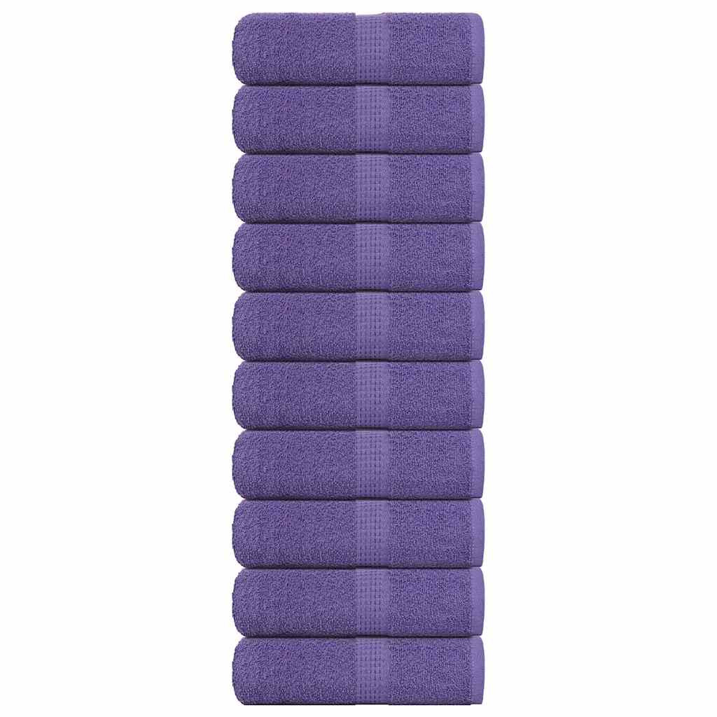 vidaXL Waschtücher FROGN 10 Stk. Lila 30x30 cm 360 g/m²
