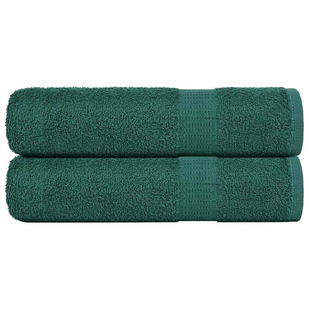vidaXL Duschtücher FROGN 2 Stk. Grün 70x140 cm 360 g/m²