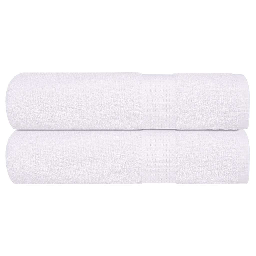 vidaXL Handtücher FROGN 2 Stk. Weiß 50x100 cm 360 g/m²