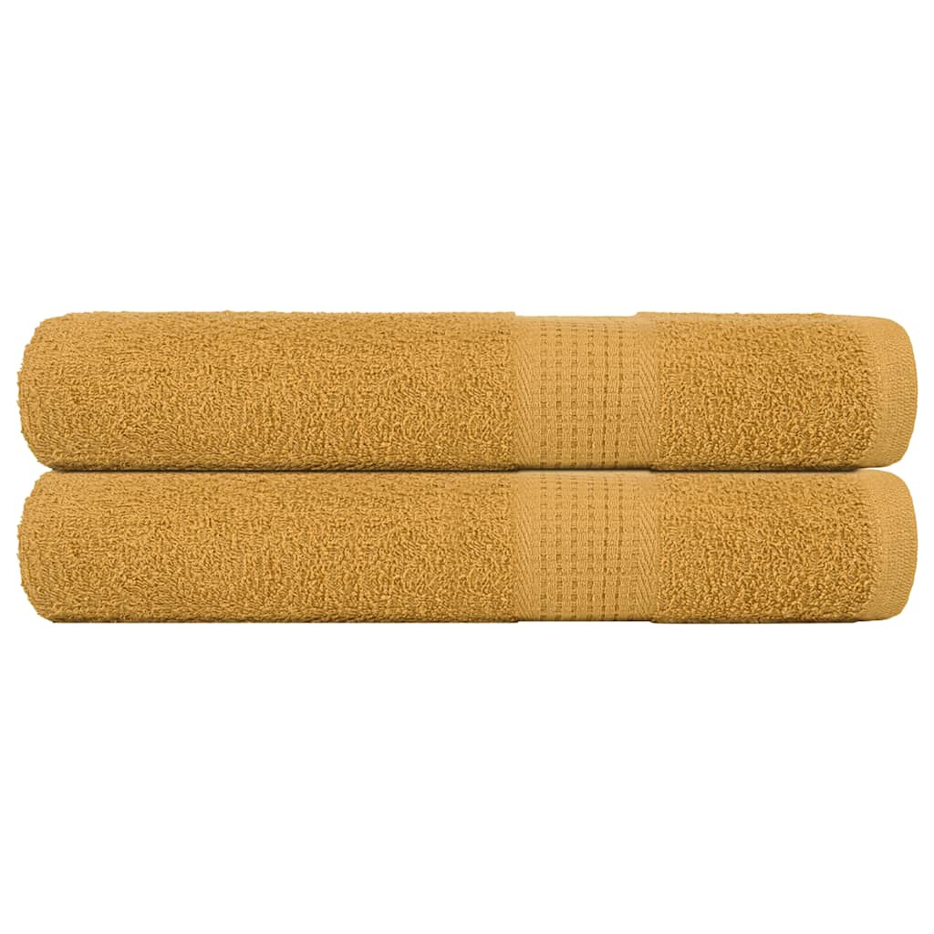 vidaXL Saunatücher FROGN 2 Stk. Gold 80x200 cm 360 g/m²