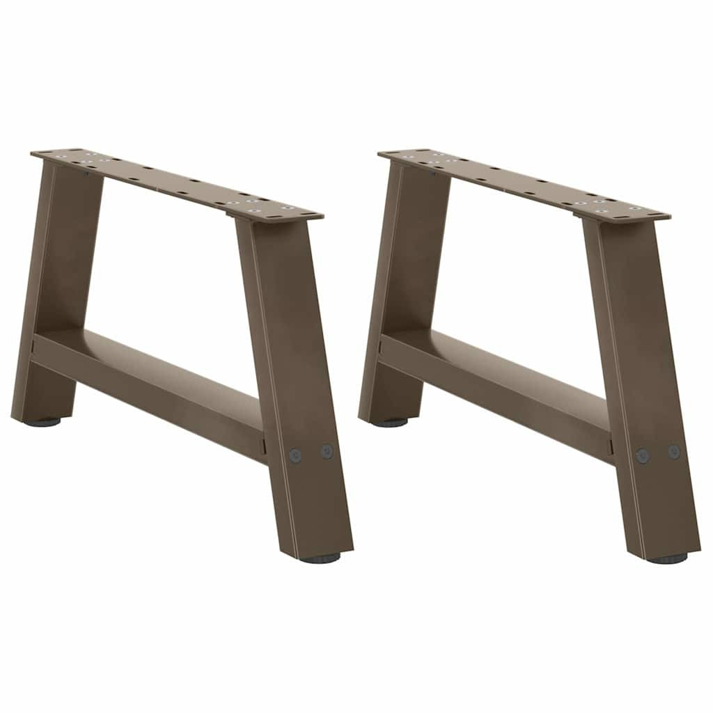 vidaXL Couchtischbeine A-Form 2 Stk. 60x(30-31) cm Stahl