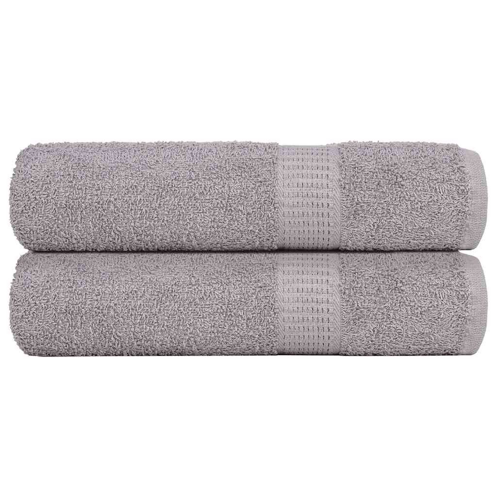 vidaXL Badetücher FROGN 2 Stk. Grau 100x150 cm 360 g/m²