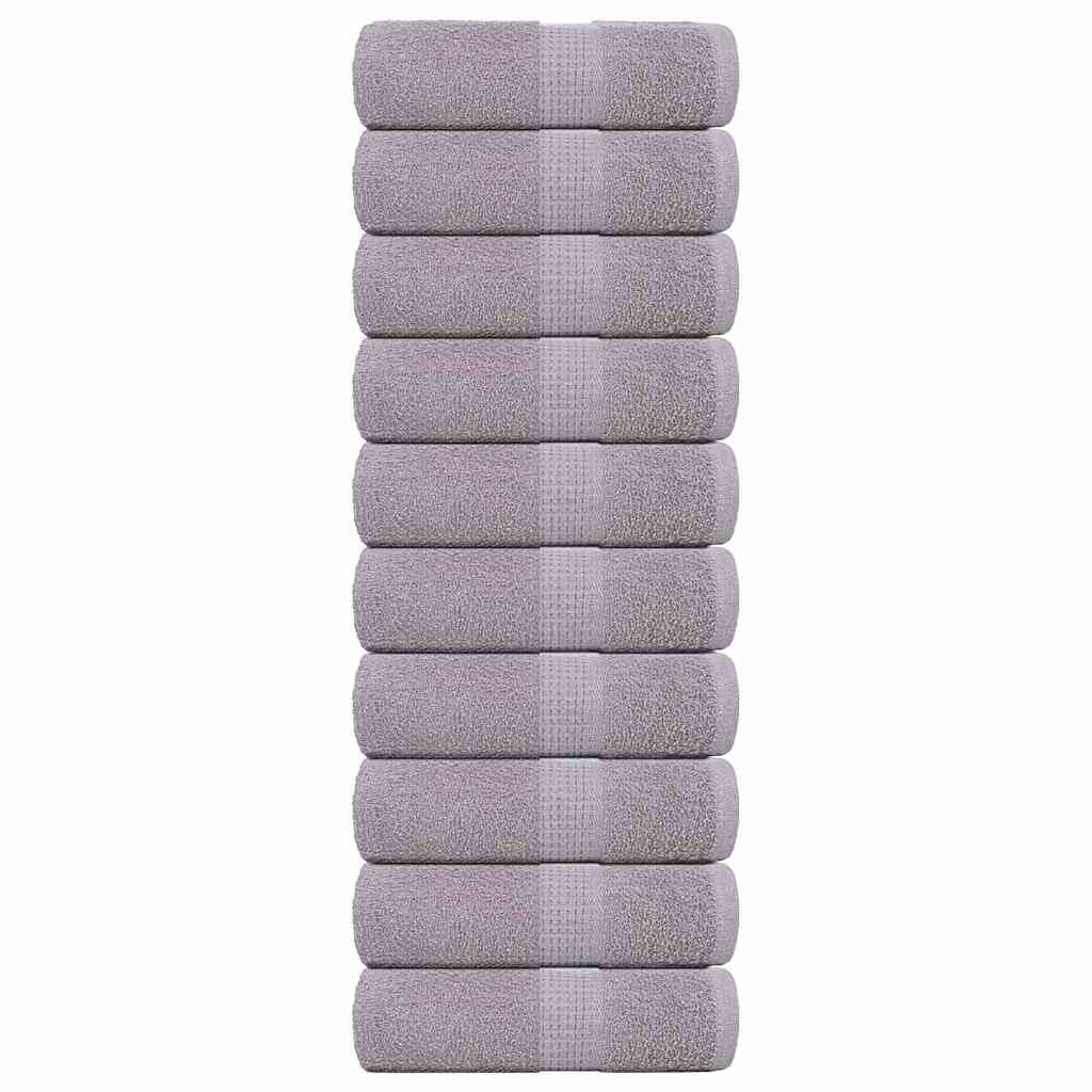 vidaXL Gästetücher FROGN 10 Stk. Grau 30x50 cm 360 g/m²