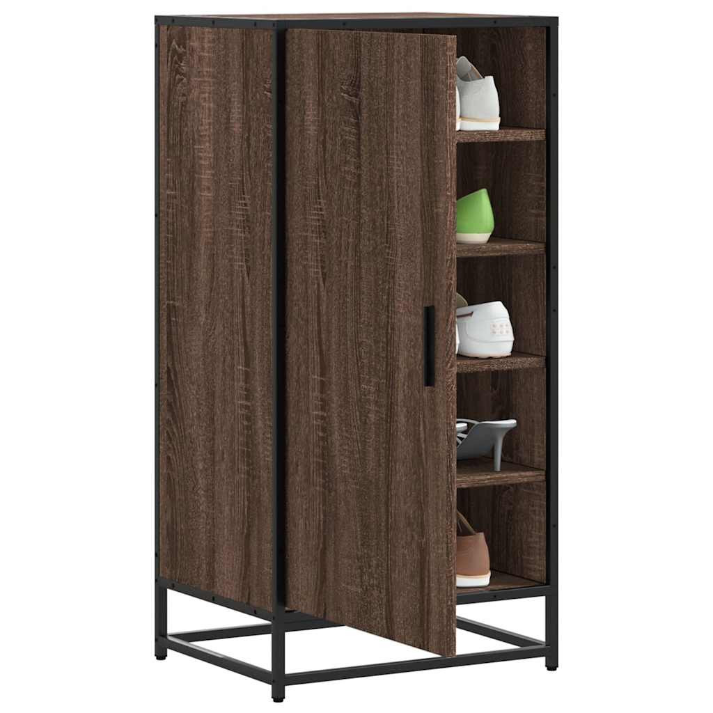 vidaXL Schuhregal Braun Eichen-Optik 48x38x97,5 cm Holzwerkstoff