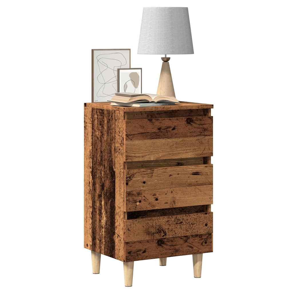 vidaXL Nachttisch Altholz-Optik 40x35x69 cm Holzwerkstoff