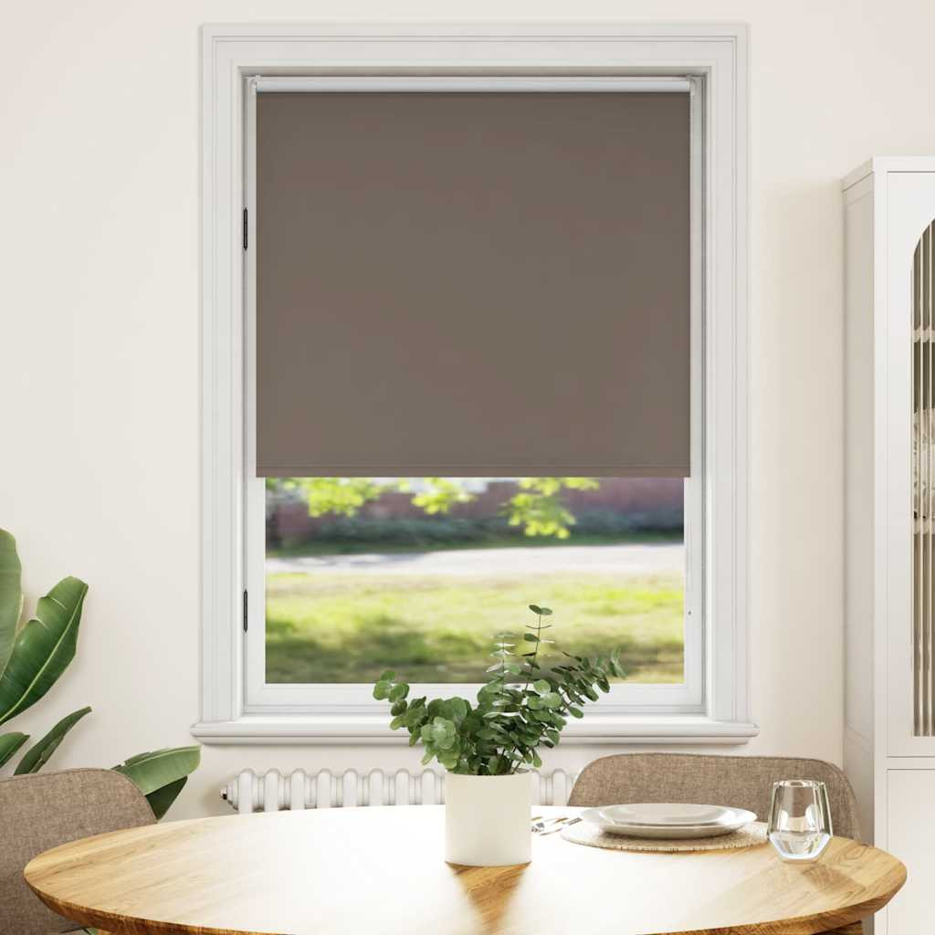 vidaXL Verdunkelungsrollo 124,4 x 175 cm, Stoffbreite 120 cm, Kaffeebraun