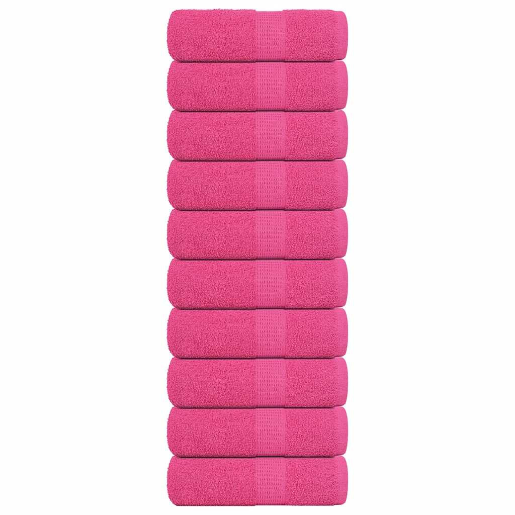 vidaXL Gästetücher FROGN 10 Stk. Rosa 30x50 cm 360 g/m²
