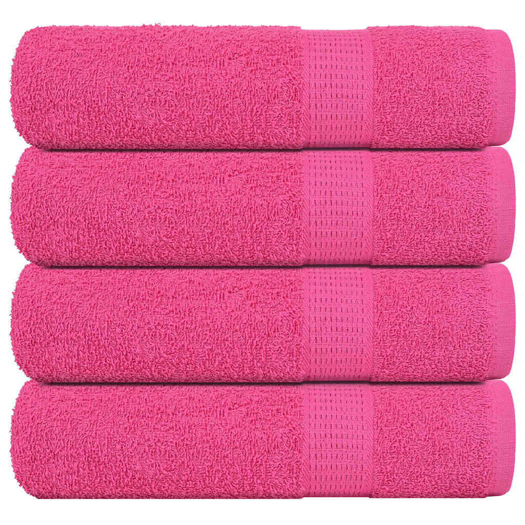 vidaXL Handtücher FROGN 4 Stk. Rosa 50x100 cm 360 g/m²