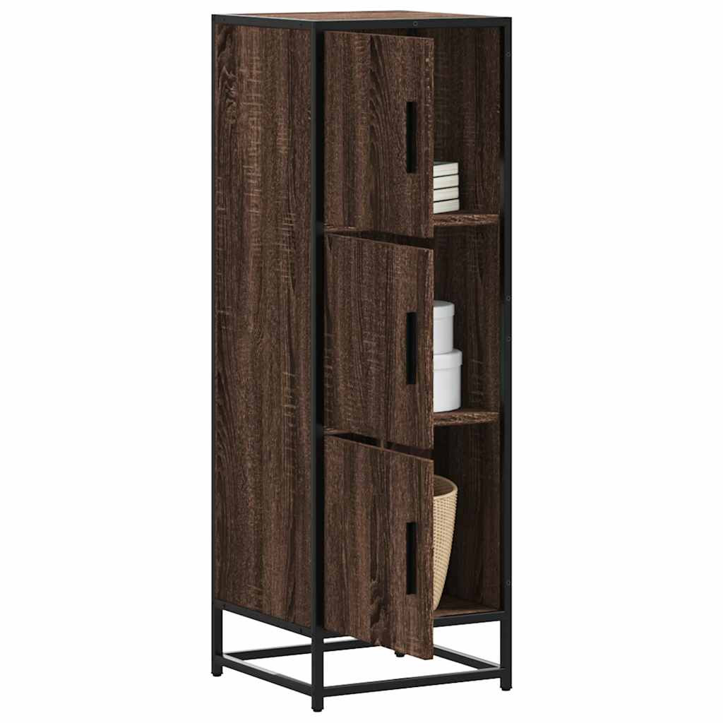vidaXL Highboard Braun Eichen-Optik 35,5x35x106,5 cm