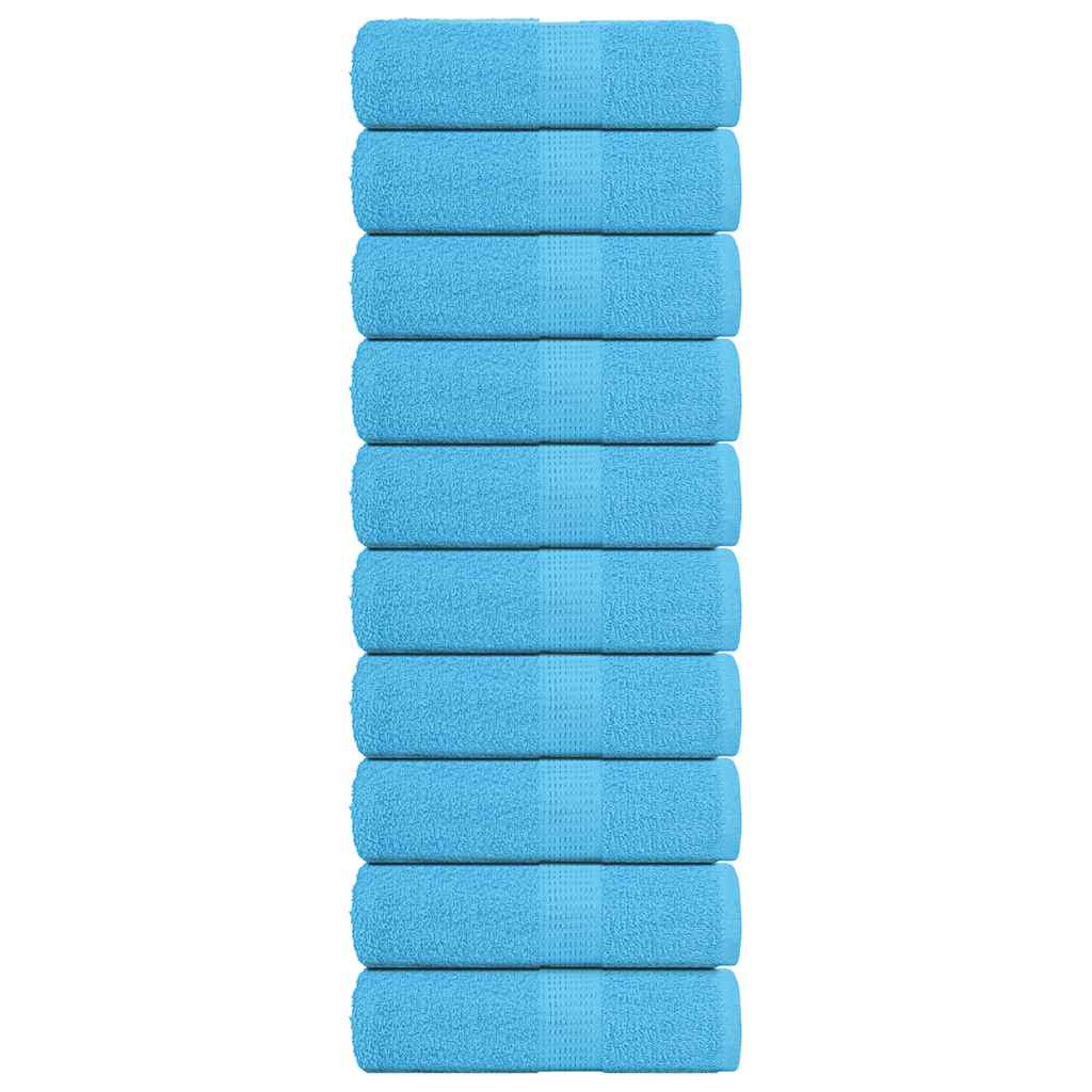 vidaXL Gästetücher FROGN 10 Stk. Türkis 30x50 cm 360 g/m²