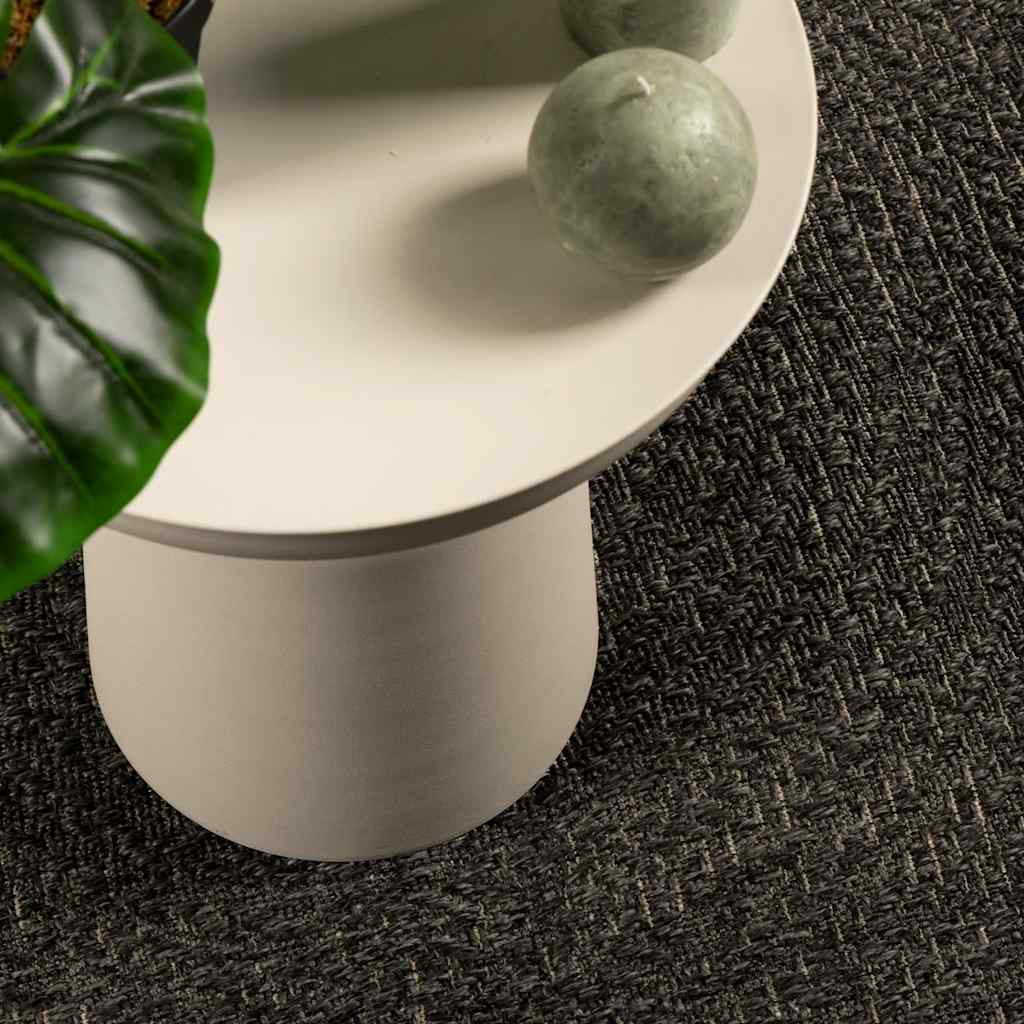 vidaXL Teppich ZIZUR Anthrazit 140x200cm Jute-Optik Indoor und Outdoor