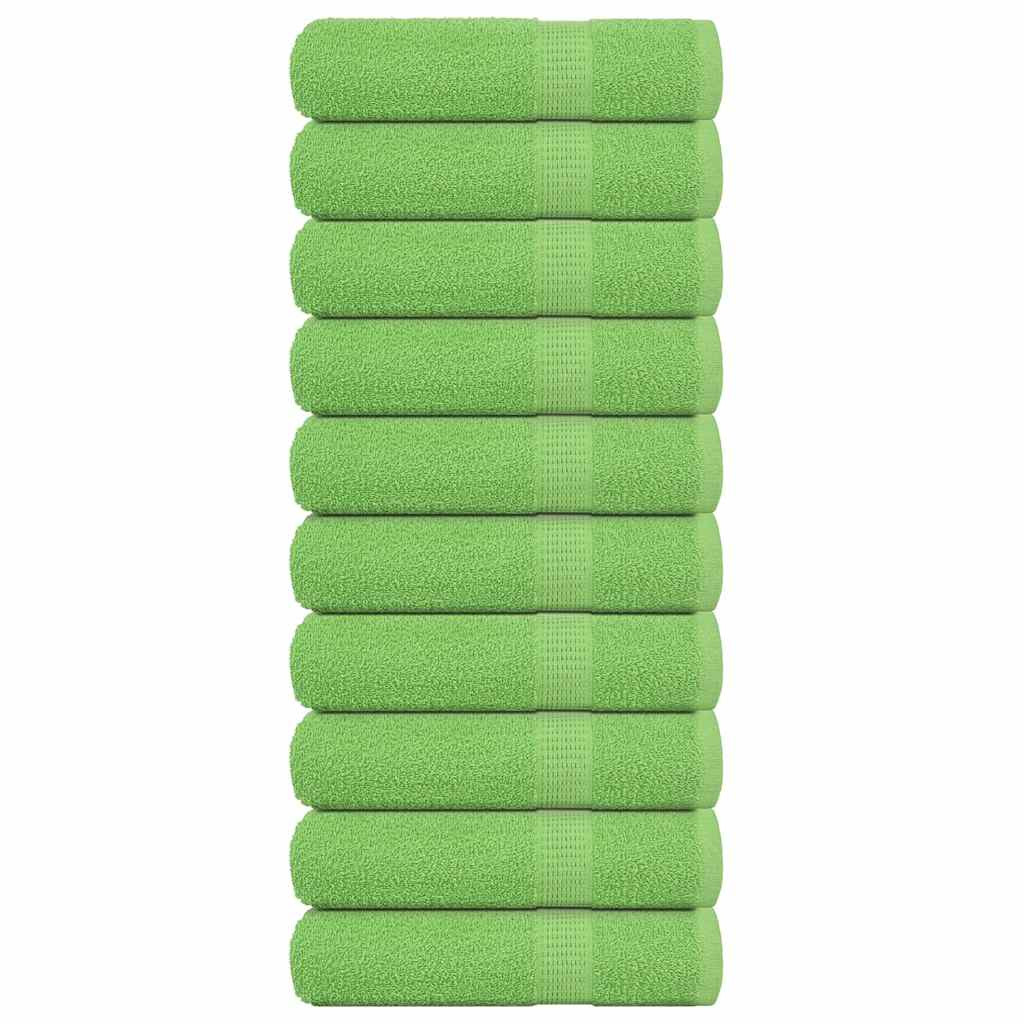 vidaXL Handtücher FROGN 10 Stk. Apfelgrün 50x100 cm 360 g/m²