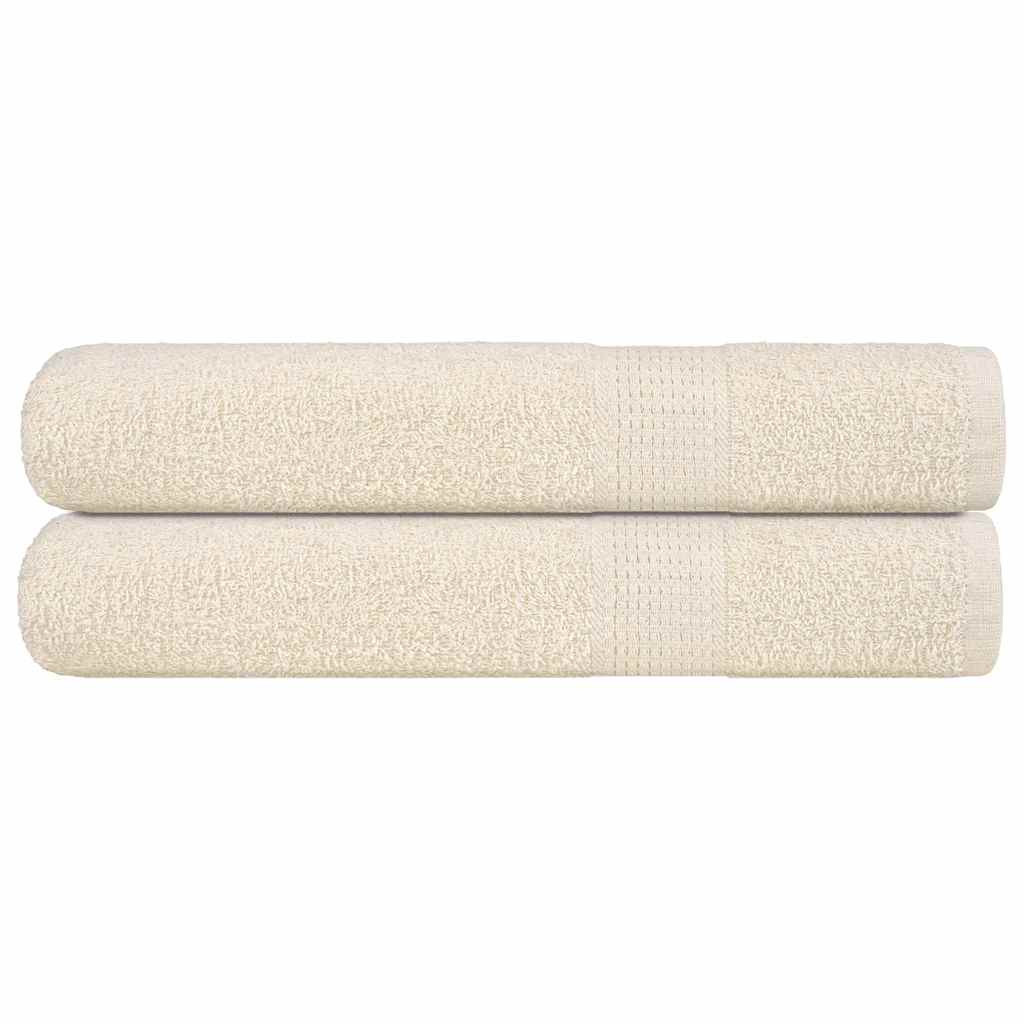 vidaXL Saunatücher FROGN 2 Stk. Creme 80x200 cm 360 g/m²