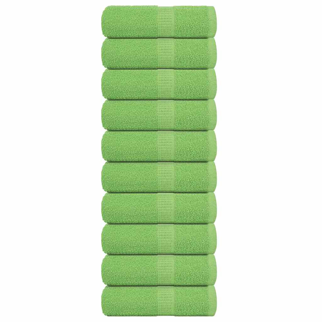 vidaXL Waschtücher FROGN 10 Stk. Apfelgrün 30x30 cm 360 g/m²