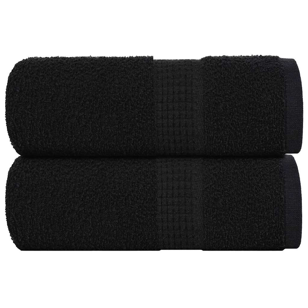 vidaXL Waschtücher FROGN 2 Stk. Schwarz 30x30 cm 360 g/m²