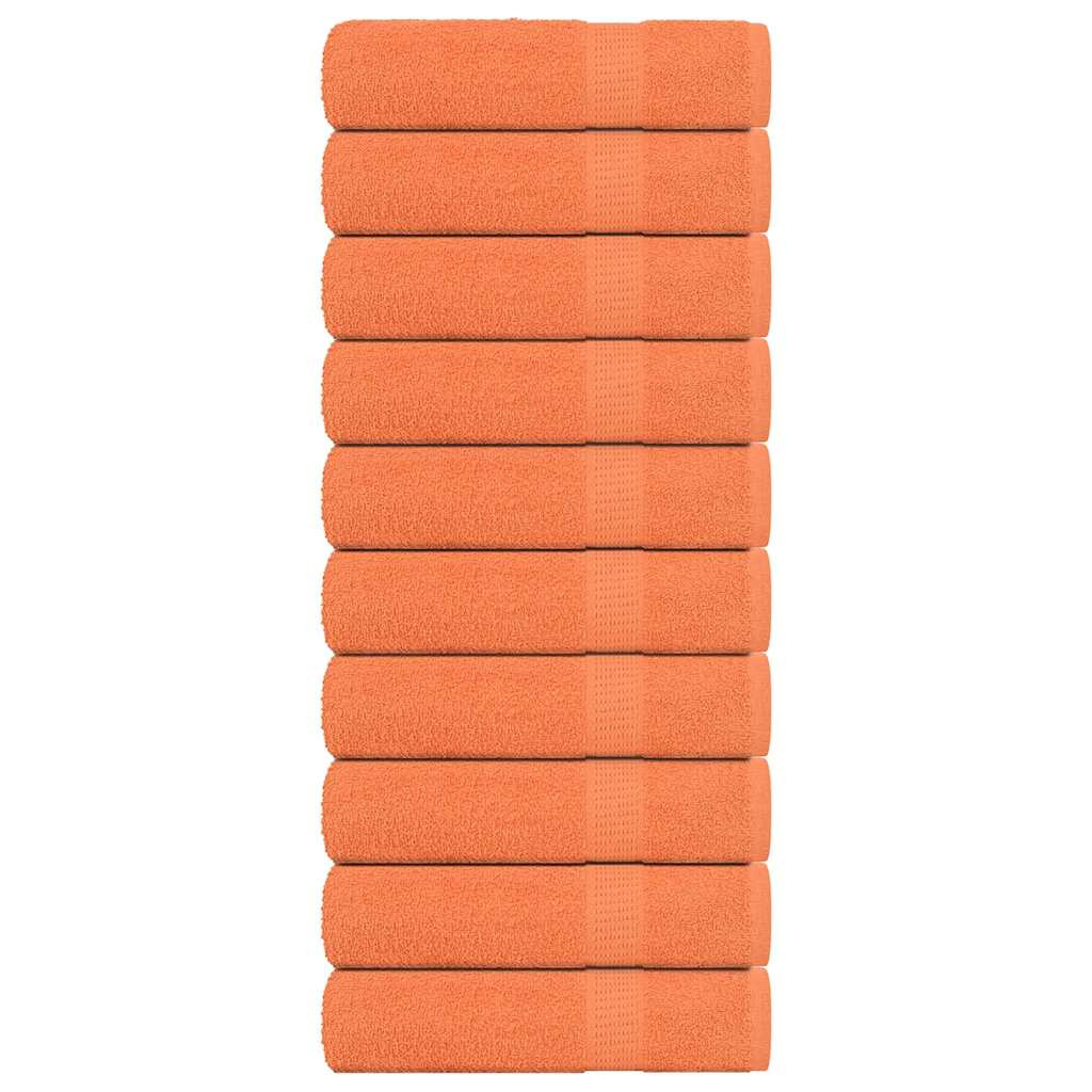 vidaXL Badetücher FROGN 10 Stk. Orange 100x150 cm 360 g/m²
