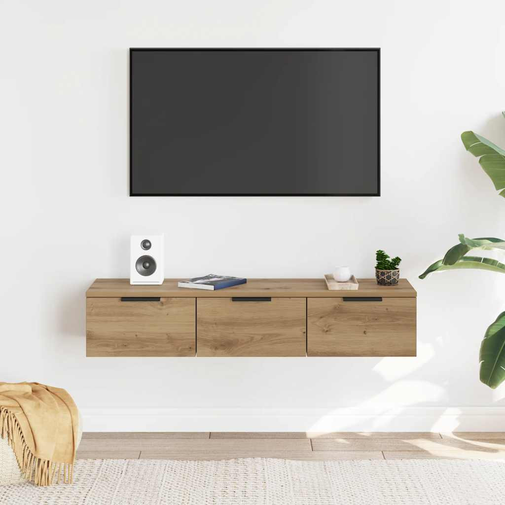 vidaXL Wandschrank Artisan-Eiche 102x30x20 cm Holzwerkstoff