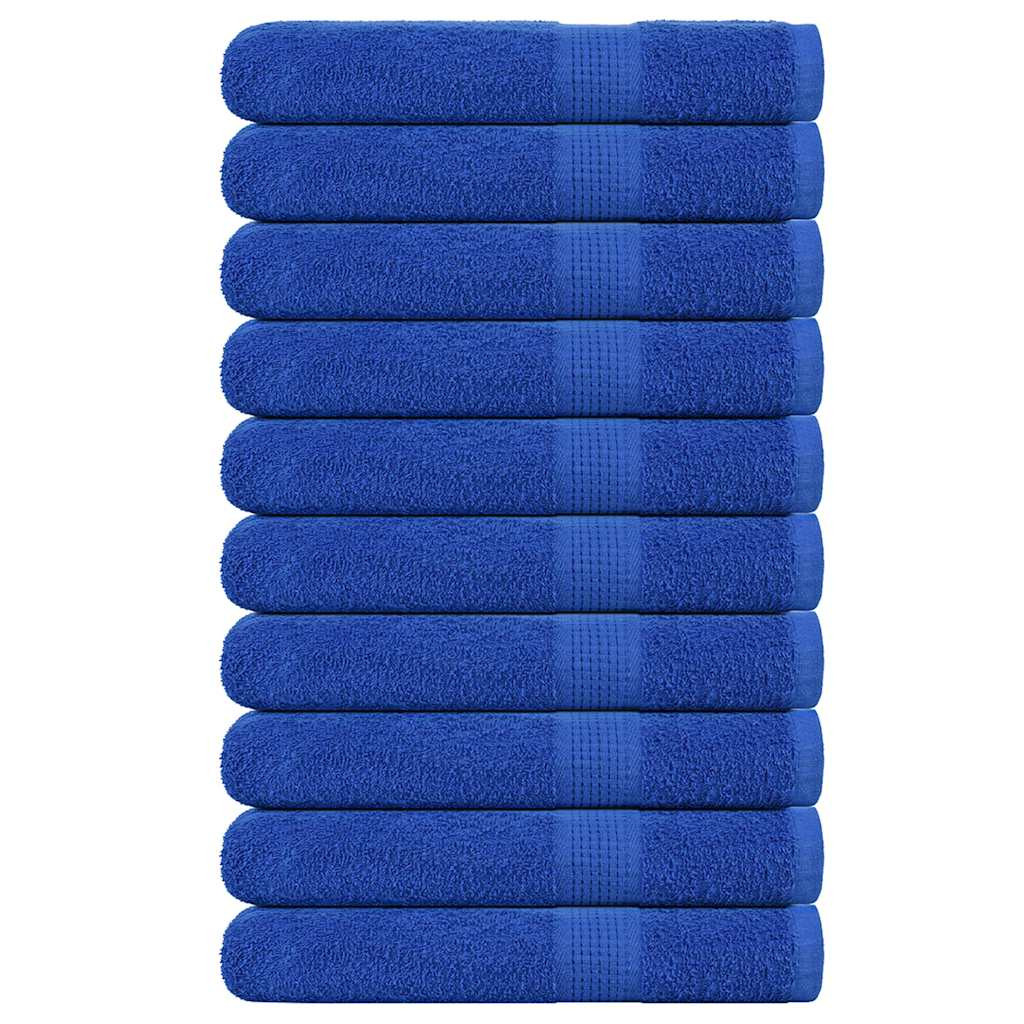 vidaXL Handtücher FROGN 10 Stk. Blau 100x200 cm 360 g/m²