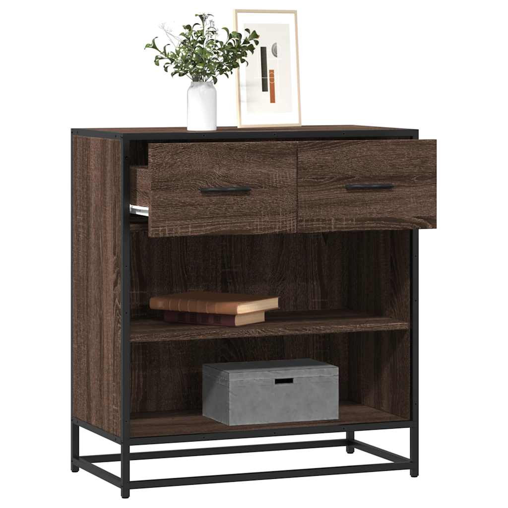 vidaXL Sideboard Braun Eichen-Optik 68x35x76 cm Holzwerkstoff