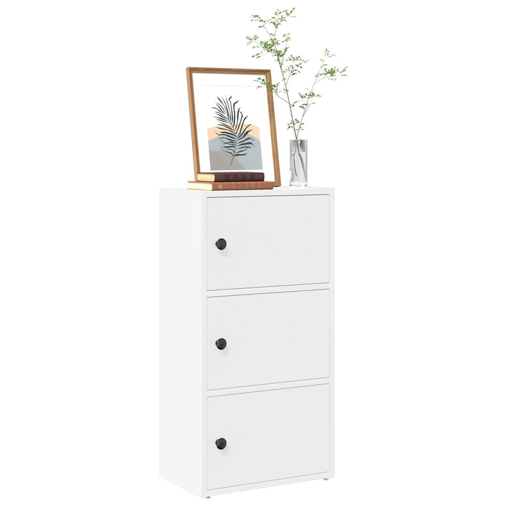 vidaXL Bücherregal Weiß 40x24x77 cm Holzwerkstoff