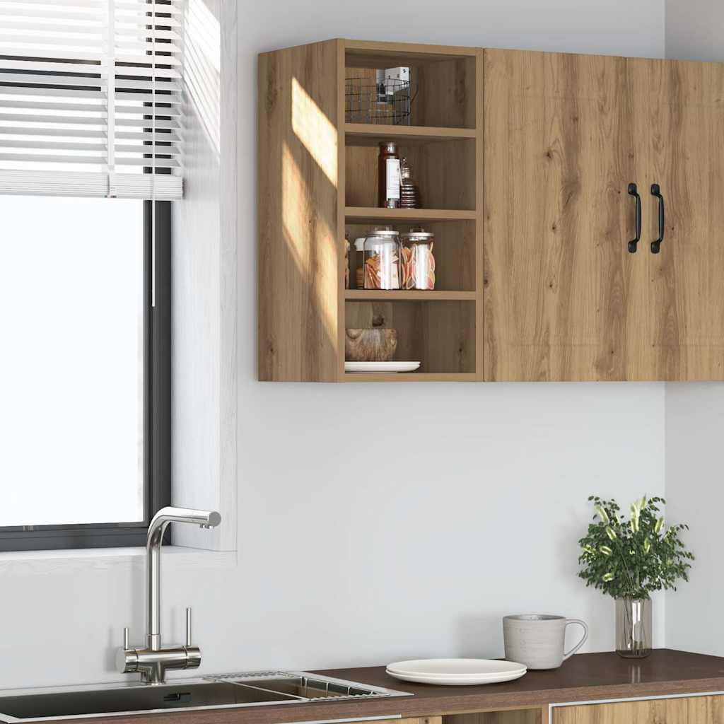 vidaXL Hängeschrank Riga Artisan-Eiche 30x29,5x60 cm Holzwerkstoff