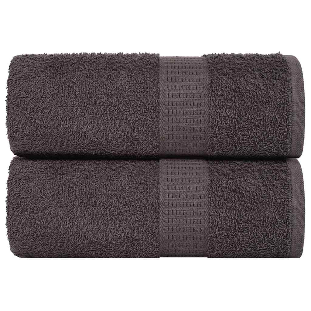 vidaXL Gästetücher FROGN 2 Stk. Anthrazit 30x50 cm 360 g/m²