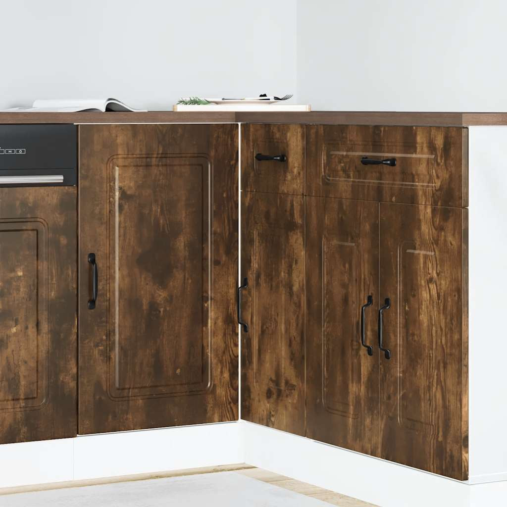 vidaXL Küchenunterschrank Kalmar Räuchereiche Holzwerkstoff