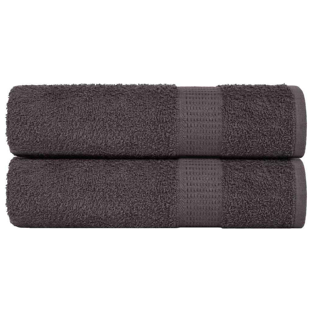 vidaXL Badetücher FROGN 2 Stk. Anthrazit 100x150 cm 360 g/m²