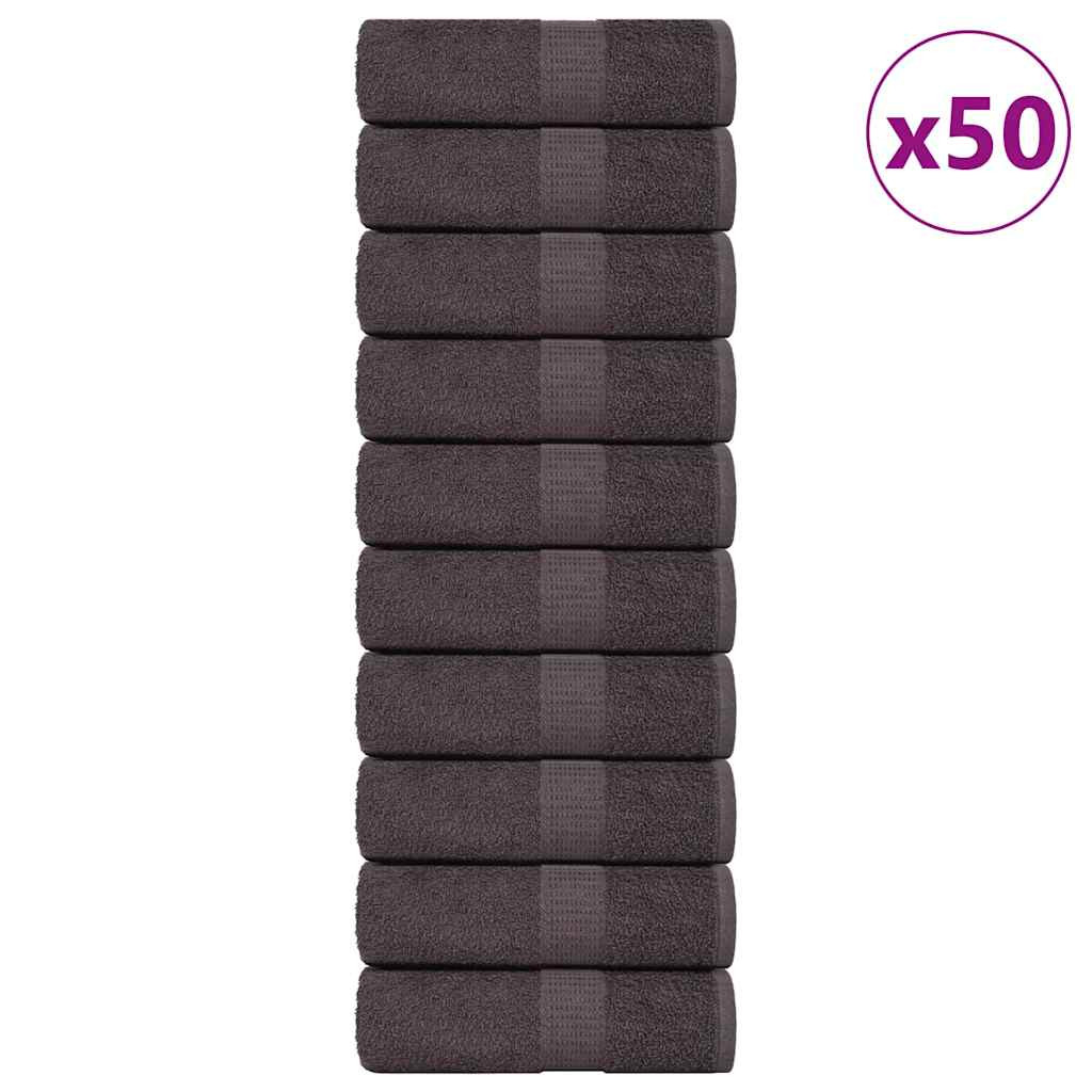 vidaXL Gästetücher FROGN 50 Stk. Anthrazit 30x50 cm 360 g/m²