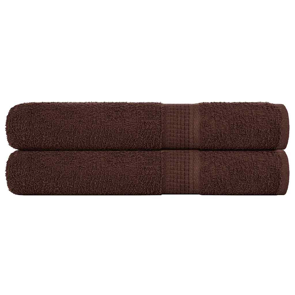 vidaXL Handtücher FROGN 2 Stk. Braun 100x200 cm 360 g/m²