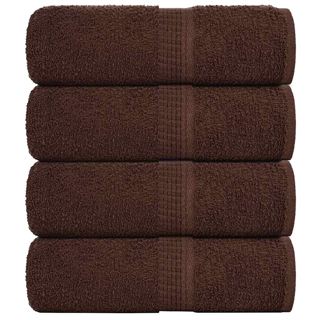 vidaXL Waschtücher FROGN 4 Stk. Braun 30x30 cm 360 g/m²