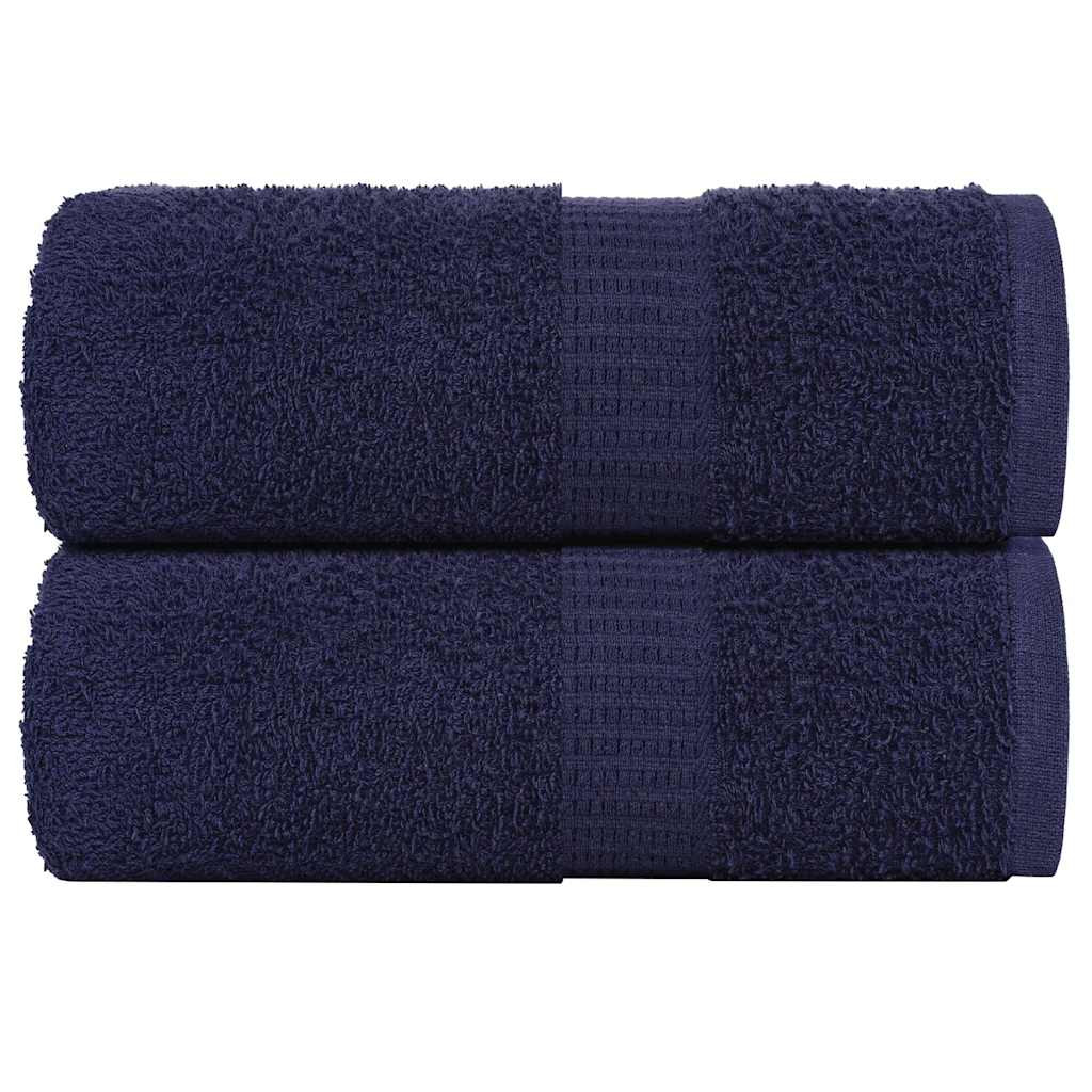 vidaXL Gästetücher FROGN 2 Stk. Marineblau 30x50 cm 360 g/m²
