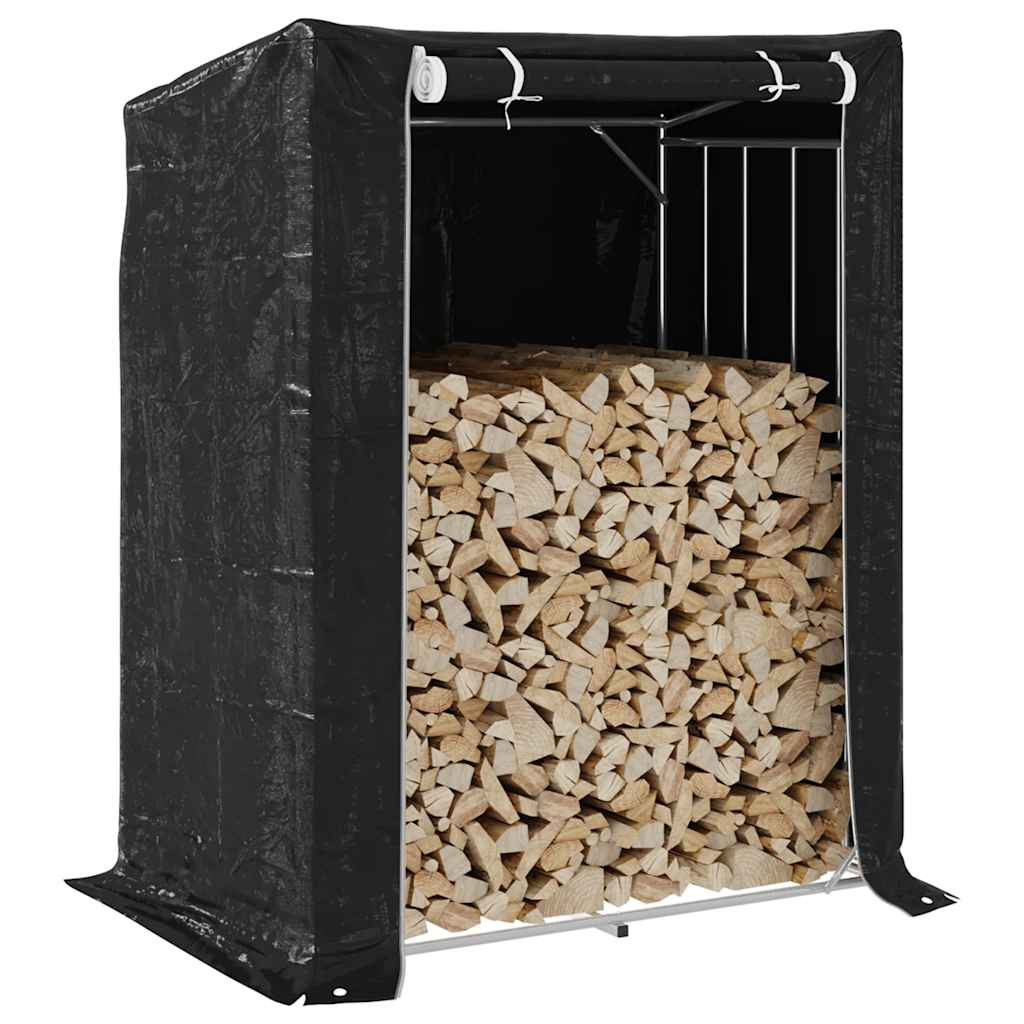 vidaXL Brennholzregal mit Regenschutz 150x100x200 cm Verzinkter Stahl