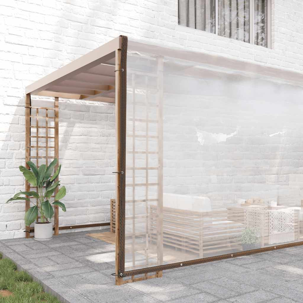 vidaXL Transparente Plane mit Ösen 8x12 m Polyethylen