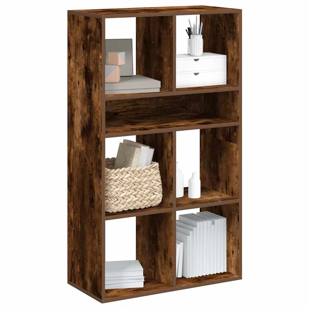 vidaXL Bücherregal Räuchereiche 66x31x112 cm Holzwerkstoff