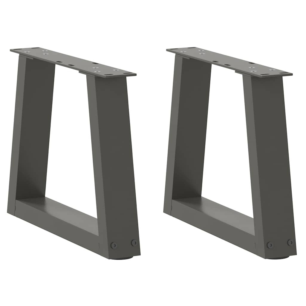 vidaXL Couchtischbeine V-Form 2 Stück Anthrazit 40x(30-31,3) cm Stahl