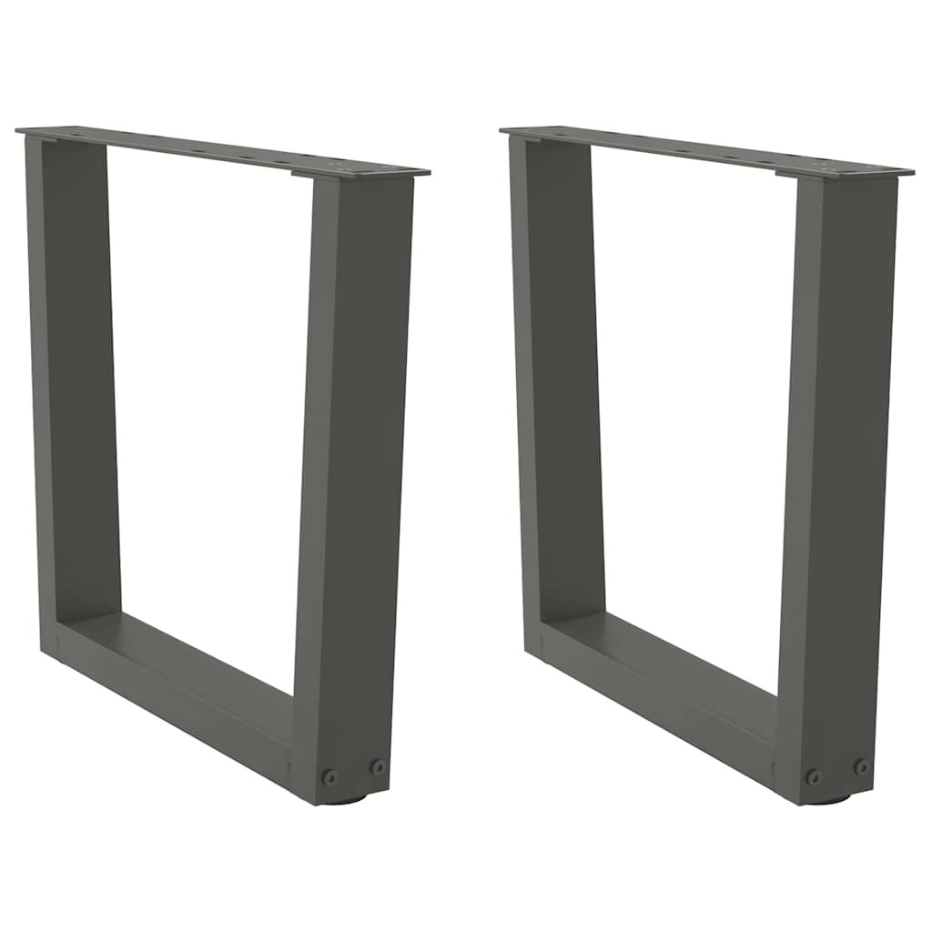 vidaXL Couchtischbeine V-Form 2 Stück Anthrazit 60x(42-43,3) cm Stahl
