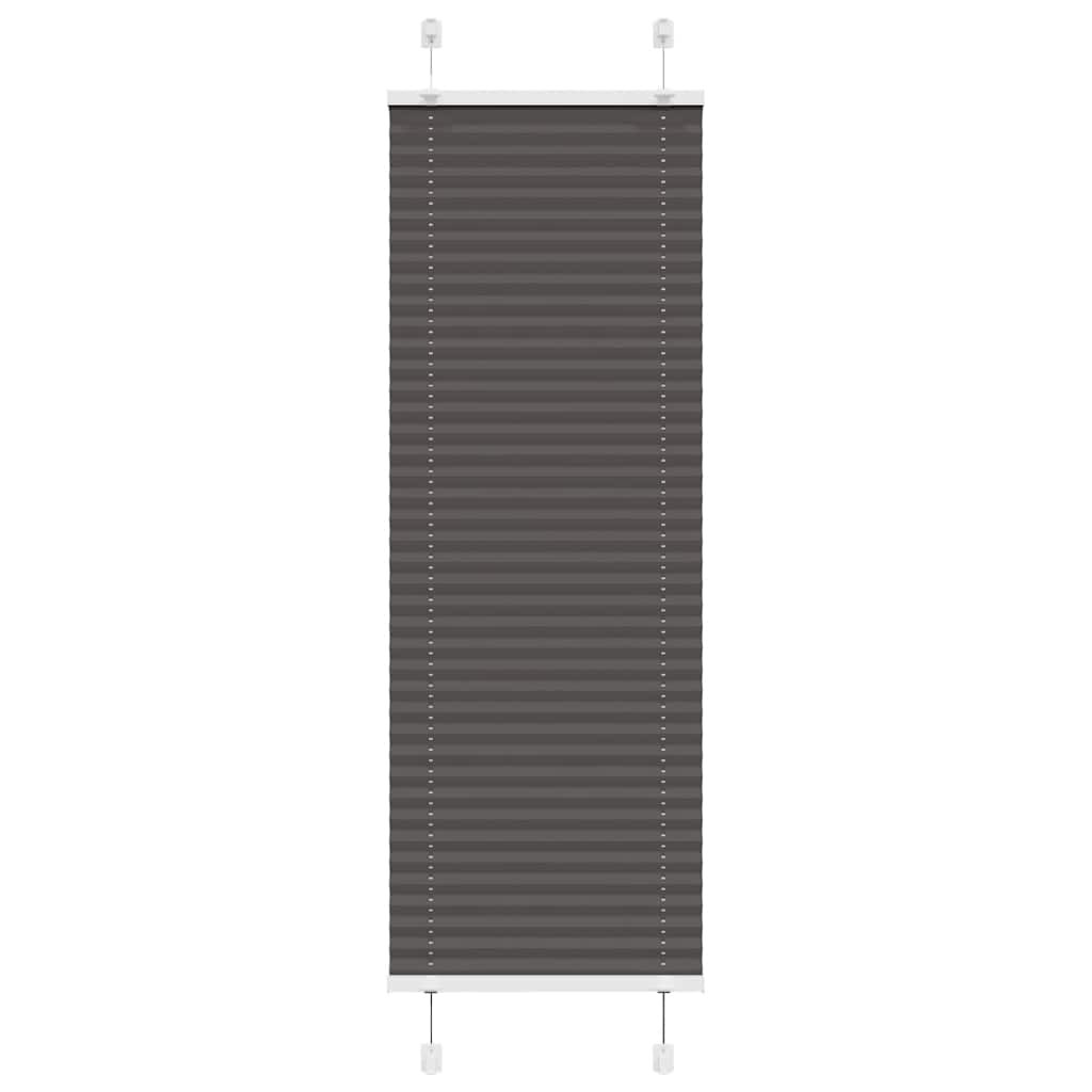 vidaXL Plissee Schwarz 45x100 cm Stoffbreite 44,4 cm Polyester