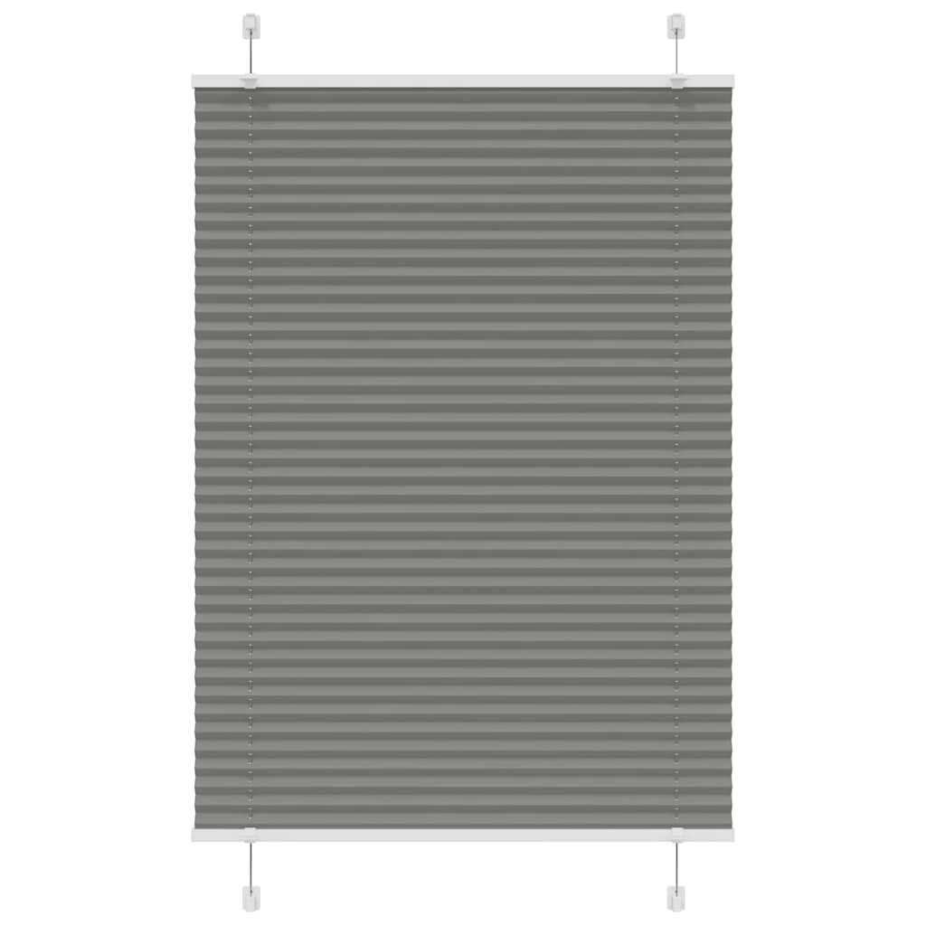 vidaXL Plissee Anthrazit 100x150 cm Stoffbreite 99,4 cm Polyester